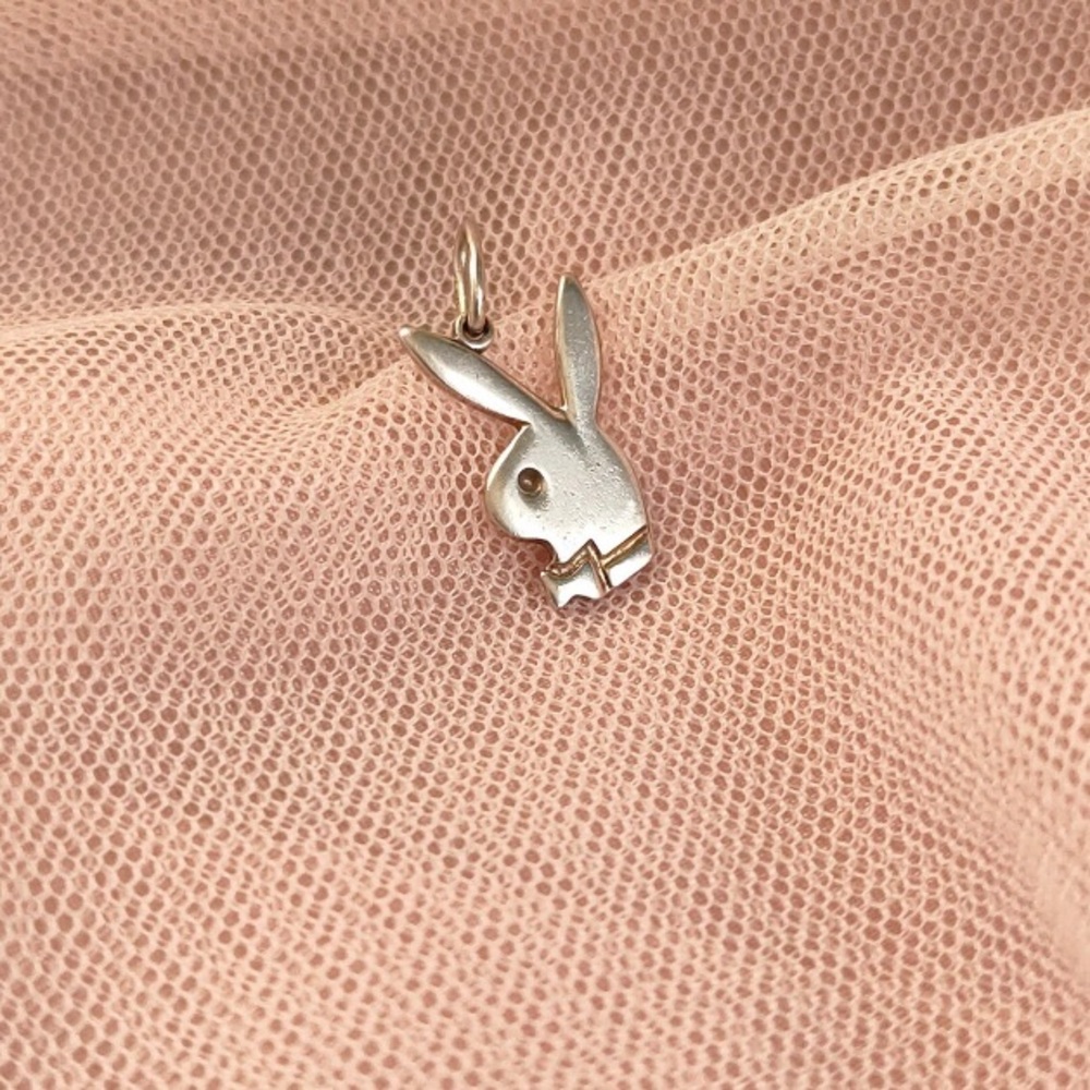 Vintage Playboy silver pendant 835 silver from Netherlands hallmarked pendant
